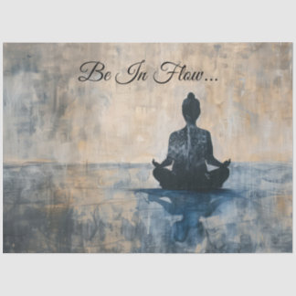 Papel De Seda Fluxo de Meditação Zen