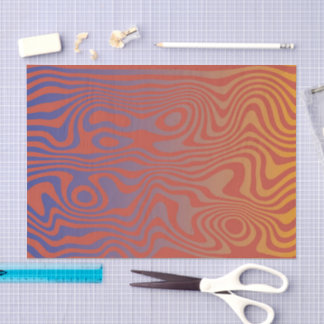Papel De Seda Fluxo de Sonho l Padrão Abstrato Trippy - No. 01