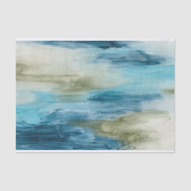 Papel De Seda Fluxo Oceânico II (Frente )