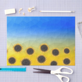 Papel De Seda Fluxos de malha azul-amarelos da Ucrânia