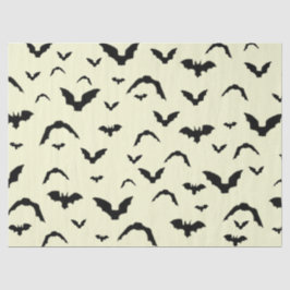 Papel De Seda Flying Bats on Yellow Tissue Paper