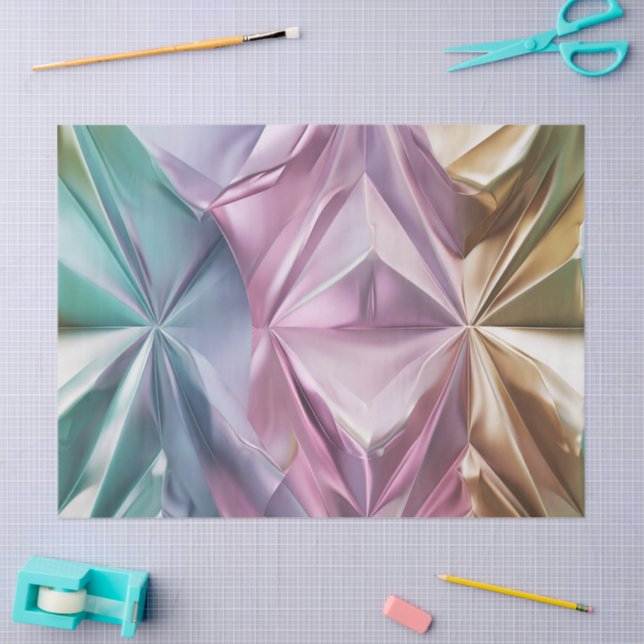 Papel De Seda Foil Crinkle Pattern (Arte )
