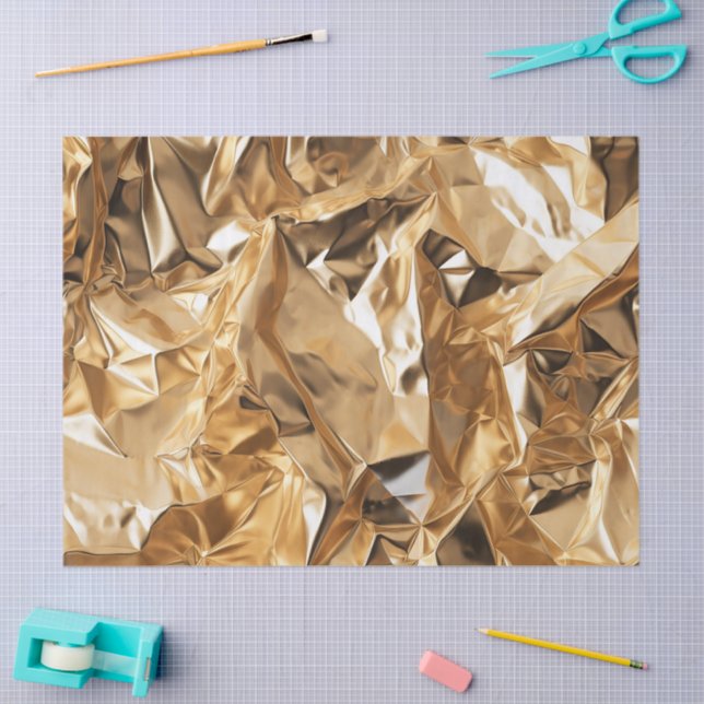 Papel De Seda Foil Crinkle Pattern (Arte )
