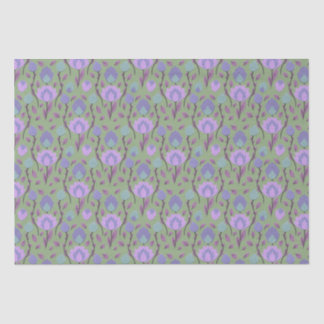 Papel De Seda Folclore Floral Moderno // Púrpura Mauve