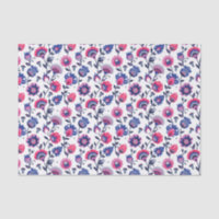 Folclore Wycinanki, roxo e azul,