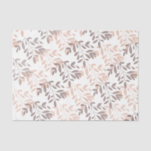 Papel De Seda Folha botânica floral abstrata moderna