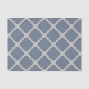 Papel De Seda Folha de cinza azul