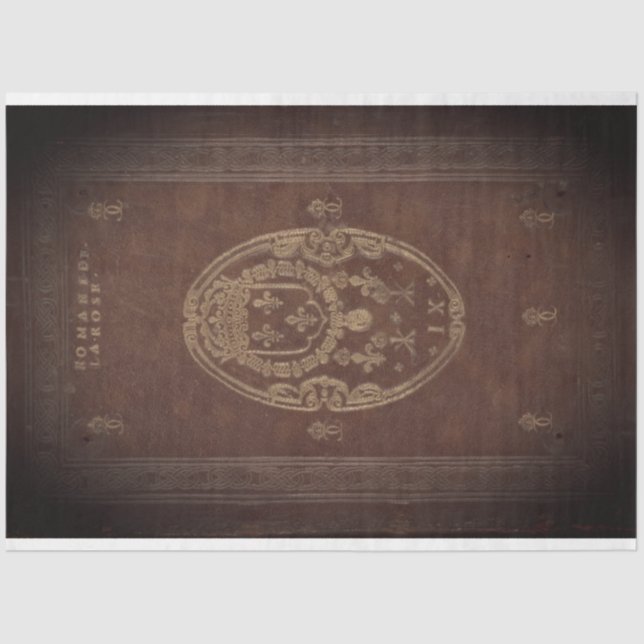 Papel De Seda Folha de Cobrir do Leather Book (Frente )