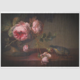 Papel De Seda Folha de Decopagação Floral Broody