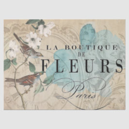 Papel De Seda Folha de Decoupage do pássaro do boutique do La