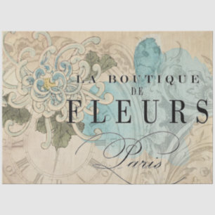 Papel De Seda Folha de Desduplicação Floral La Boutique