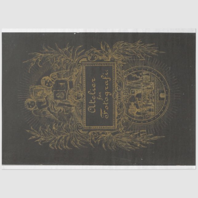 Papel De Seda Folha de dissociação da placa de gabinete preta (Frente )