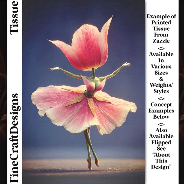 Papel De Seda Folha de Flores Rosa, Flor, Ballerina DJ7RF (Criador carregado)