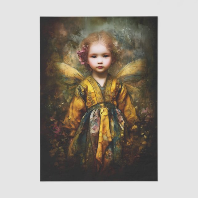 Papel De Seda Folha de Leão Loura Lã Fada Mágica Infantil EG6L D (Frente )