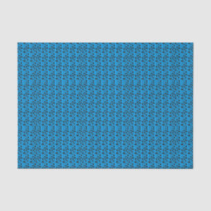 Papel De Seda Folha de música azul e preto