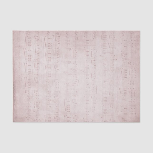 Papel De Seda folha de música vintage (Frente )