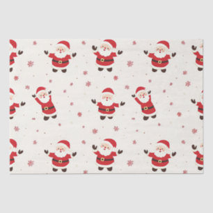 Papel De Seda Folha de Papais noeis de Natal