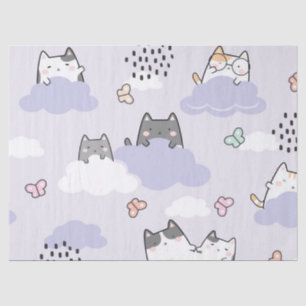 Papel De Seda Folha de Primavera de Borboletas de Gatos Cortes