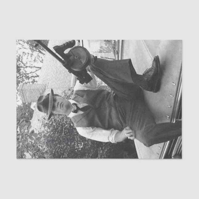 Papel De Seda Folha de tecidos de gangster (Frente )