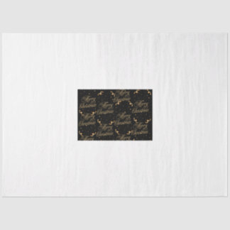 Papel De Seda Folha de Tecidos Negros