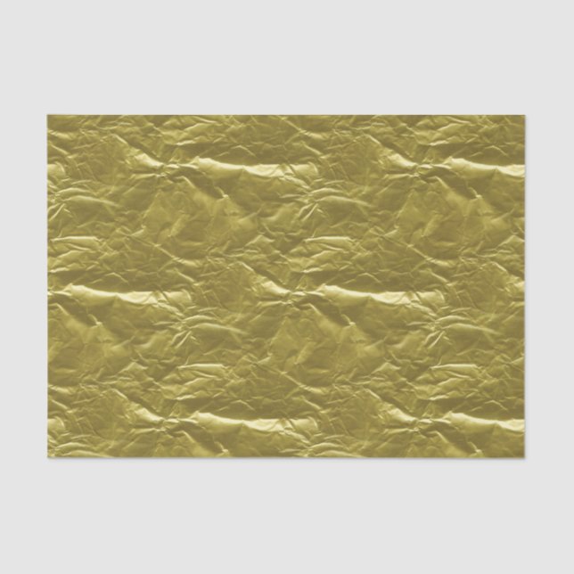 Papel De Seda Folha Dourado (Frente )