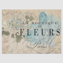 Papel De Seda Folha floral de Decoupage do boutique do La