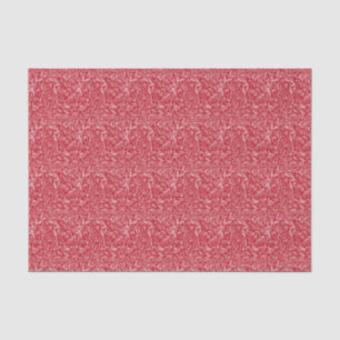 Papel De Seda Folhagem branca e vermelha esboçada/design floral