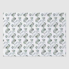 Papel De Seda Folhagem de Aquarelas do Dia de as mães Feliz Euca