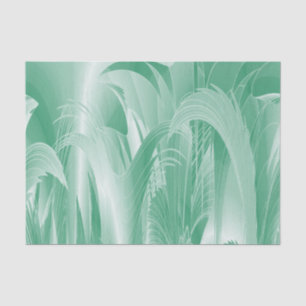 Papel De Seda Folhagem Verde Menta