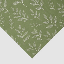 Papel De Seda Folhas Botânicas