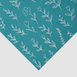 Papel De Seda Folhas Botânicas