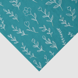 Papel De Seda Folhas Botânicas