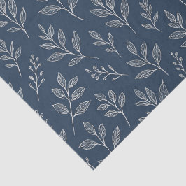 Papel De Seda Folhas Botânicas