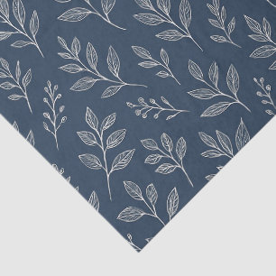 Papel De Seda Folhas Botânicas