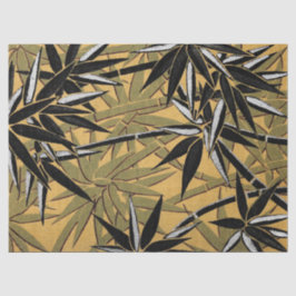 Papel De Seda Folhas de Bambu no Quebra-Presente