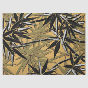 Papel De Seda Folhas de Bambu no Quebra-Presente