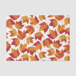 Papel De Seda Folhas de bordo do outono