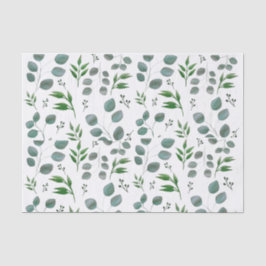 Papel De Seda Folhas de eucalipto