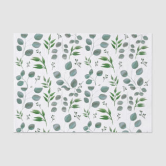 Papel De Seda Folhas de eucalipto