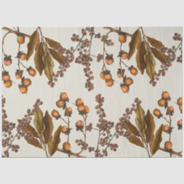 Papel De Seda Folhas de Folhagem de Cores de Água de outono