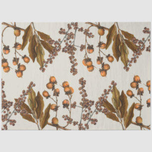 Papel De Seda Folhas de Folhagem de Cores de Água de outono