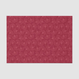 Papel De Seda Folhas de Ginkgo Vermelho Japonês Elegante
