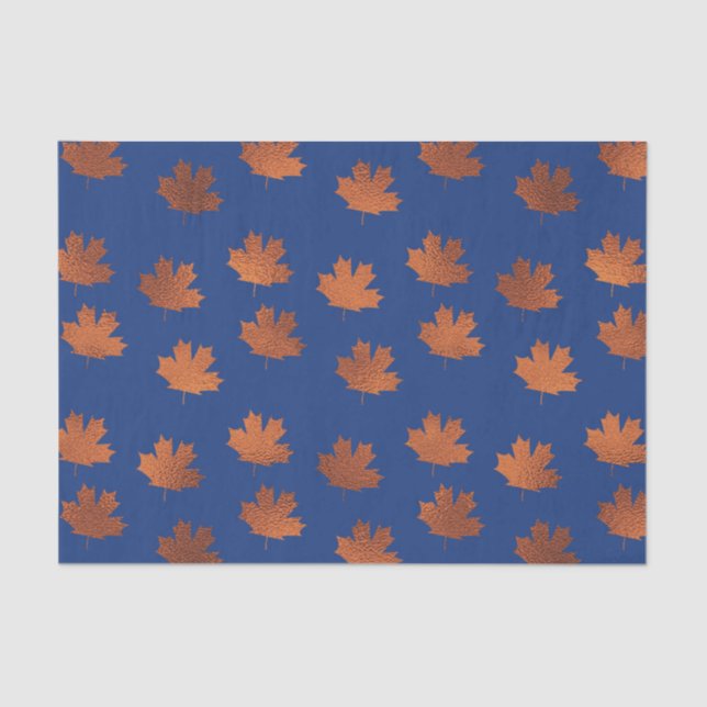 Papel De Seda Folhas de Mapeamento no Fundo Azul (Frente )