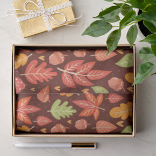 Papel De Seda Folhas de Outono
