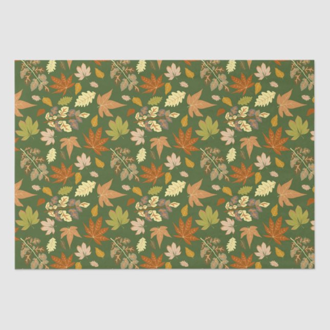 Papel De Seda Folhas de outono (Frente )