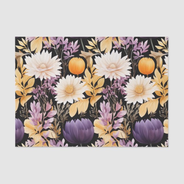 Papel De Seda Folhas de outono caem na janela de dissociação (Frente )