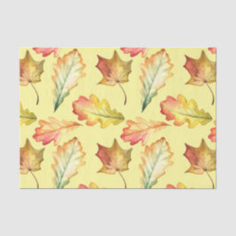 Papel De Seda Folhas de Outono (Design 46 Série Amarela/Laranja)