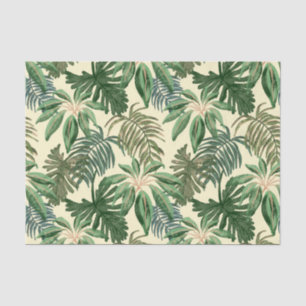 Papel De Seda Folhas de Palma Tropicais