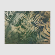 Folhas de Palma Verde e Dourada