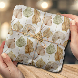 Papel De Seda Folhas de palmeira exóticas em aquarela